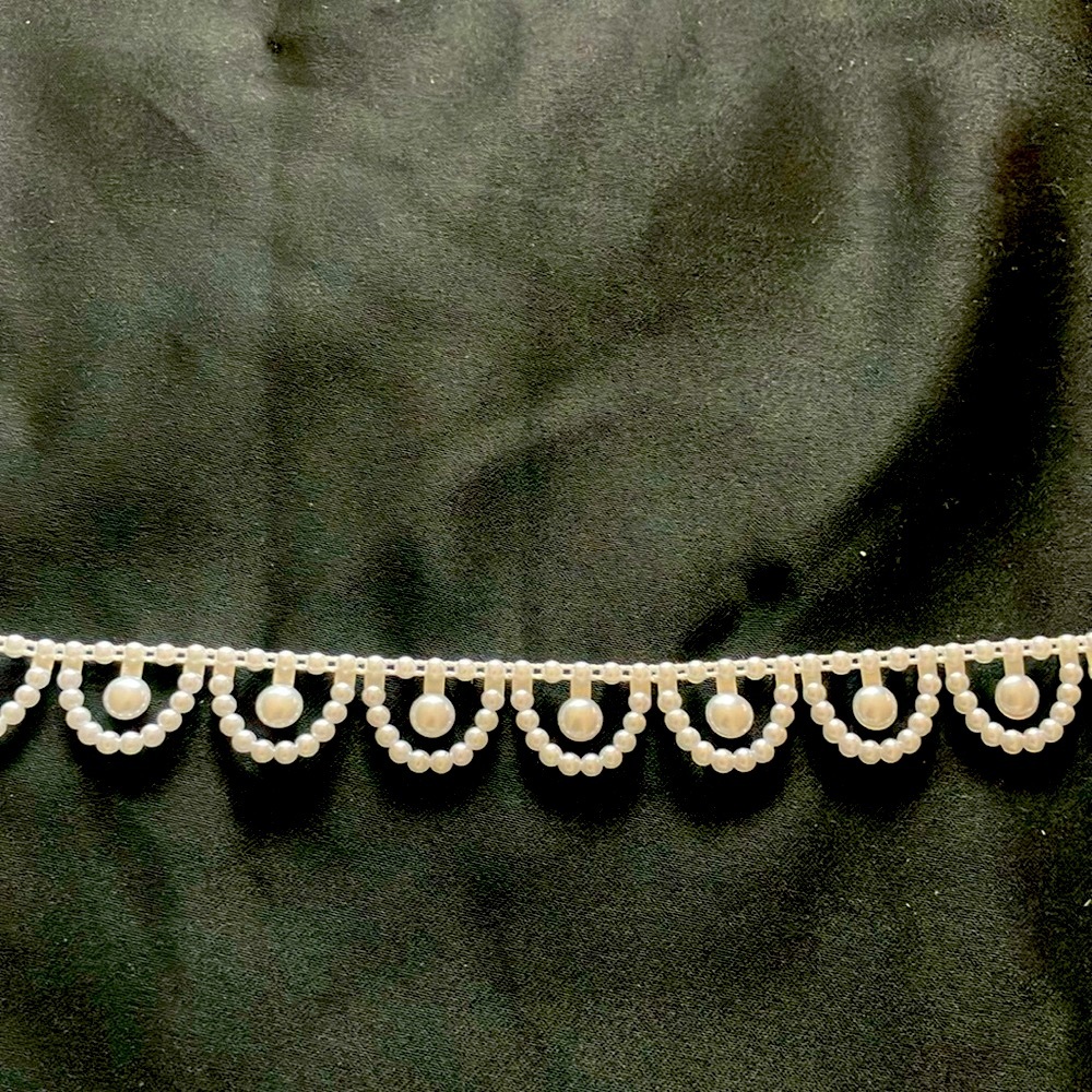 Elegant Pearl Beaded Trim 5yd for $16